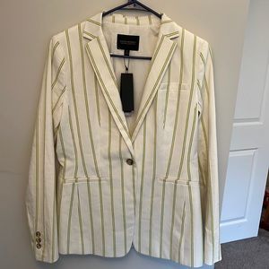NWT White Striped Blazer